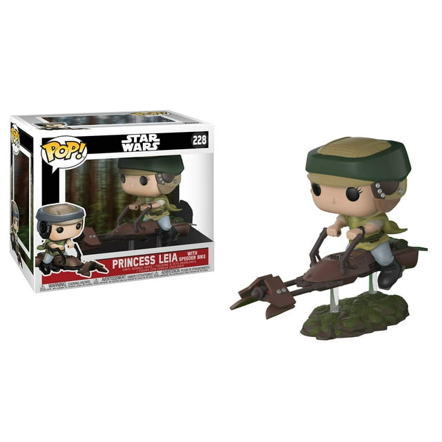 Funko Pop Deluxe: Leia on Speeder Bike Collectible Vinyl Figure (Styles May Vary) (Princess Leia / Luke Skywalker) Funko -