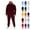07# Wine, variant on Track Suits for Men Long Sleeve Hoodies and Sweatpants Two Piece Sets Baggy Cotton Activewear Running Training Light Blue XL