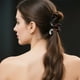 thumbnail image 4 of Pinza para el cabello para mujer, bonita pinza, no se resbala, agarre para cabello grueso, color rojo sandía, 4 of 6