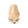 thumbnail image 4 of Journee Womens Rumi Kitten Heel Loafer Pointed Toe Pumps, Widths Available, 4 of 10