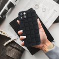 thumbnail image 6 of case for iPhone 13 Case Cover Cute 3D Plaid for Women Girls [Camera Lens Protector] Soft TPU Shockproof Protective Phone Case for iPhone 13 Black, 6 of 7
