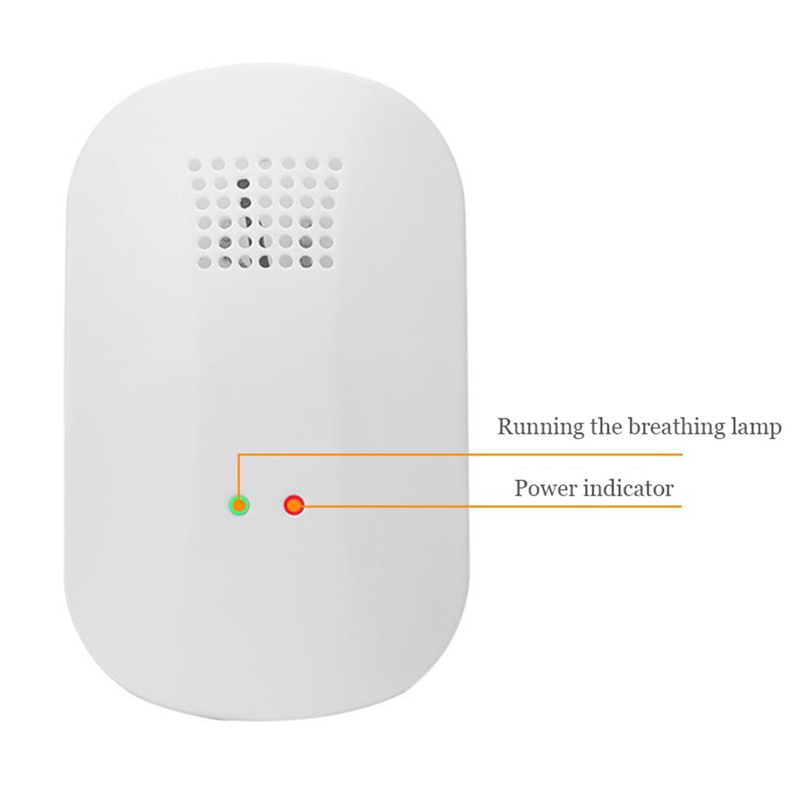 5 Pack White Plastic Air Purifier for Home Office Kitchen Bedroom Large Room, Eliminates Odors Allergies Pollutants, Auto Mode, 10x6x3 cm, Plug in Freshens Air Instantly, Low Maintenance