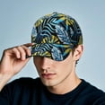 thumbnail image 6 of Tropical Leaf Hawaiian Aloha Hat - Breathable Lightweight Cap for Beach and Sports, 6 of 7