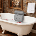 thumbnail image 4 of Bath Pillow for Soaking Tub, 4D Ergonomic Contour Cradles Head Neck Back, Breathable Mesh Fabric, Six Powerful Suction Cups, Quick Dry Bathtub Comfort Pillow, 4 of 11