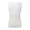 thumbnail image 5 of Blouses for Women Dressy Casual Fashion Ladies Going Out Casual Vest Spring Basic Cute 2024 Sleeveless Fashion Vest for Girls Size 1 Crop Tops in Bulk Camera Top with Bra Girls Clothes Women S White L, 5 of 5