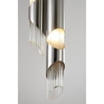 thumbnail image 3 of Design Living 6-Light 8.5-In Chrome Stainless Steel Pendant With Clear Glass Shades, 3 of 6