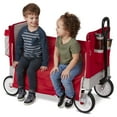Radio Flyer, Dual Canopy Family Wagon, Adjustable Canopies with Storage Bag, Ages 1.5+ years