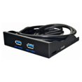 thumbnail image 3 of Panel frontal de unidad de disquete Usb3.0, 3,5 pulgadas, 19 pines a USB3.0, puerto dual, expansión artesanal, uno Compatible con dos, 3 of 5