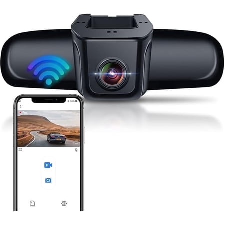Fitcamx 4K Dash Cam Suitable for Honda 2011-2024 Vehicle Models (Rectangle Dome Light), OEM Factory Style, Built-in WiFi & APP, 64GB Card