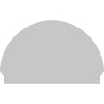 thumbnail image 5 of Ekena Millwork 44"W x 28-3/4"H x 2-3/4"P Half Round 3 Spoke Architectural Grade PVC Combination Pediment, 5 of 7