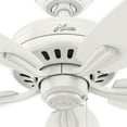 thumbnail image 2 of Hunter 52 inch Indoor Ceiling Fan No Light with Pull Chain - White Ceiling Fan without Light, Standard Mount, 5 Blades, For Bedroom, Living Room, or Kitchen, Quiet - Newsome 53319, Fresh White, 2 of 14