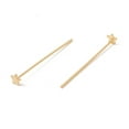 thumbnail image 2 of Brass Star Head Pins Real 24K golden Plated 31mm Pin: 21 Gauge(0.7mm) Star: 3.5x4mm, 2 of 3