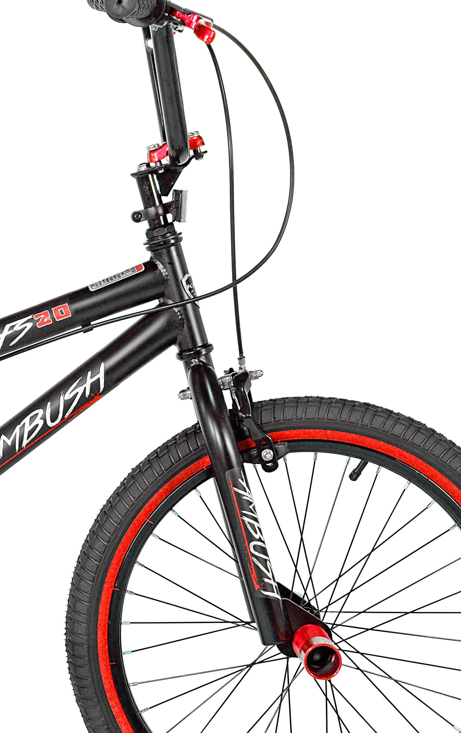 Kent 20" Ambush BMX Bicycle, Red/White/Black photo 6