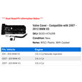 thumbnail image 2 of Valve Cover - Compatible with 2007 - 2012 BMW X3 2008 2009 2010 2011, 2 of 2