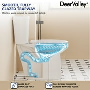DV-2F0145 21 ADA High 2-piece Toilet , Comfortable Seat Height Dual-Flush Elongated Two-Piece Floor Mounted Toilet (Seat Included)