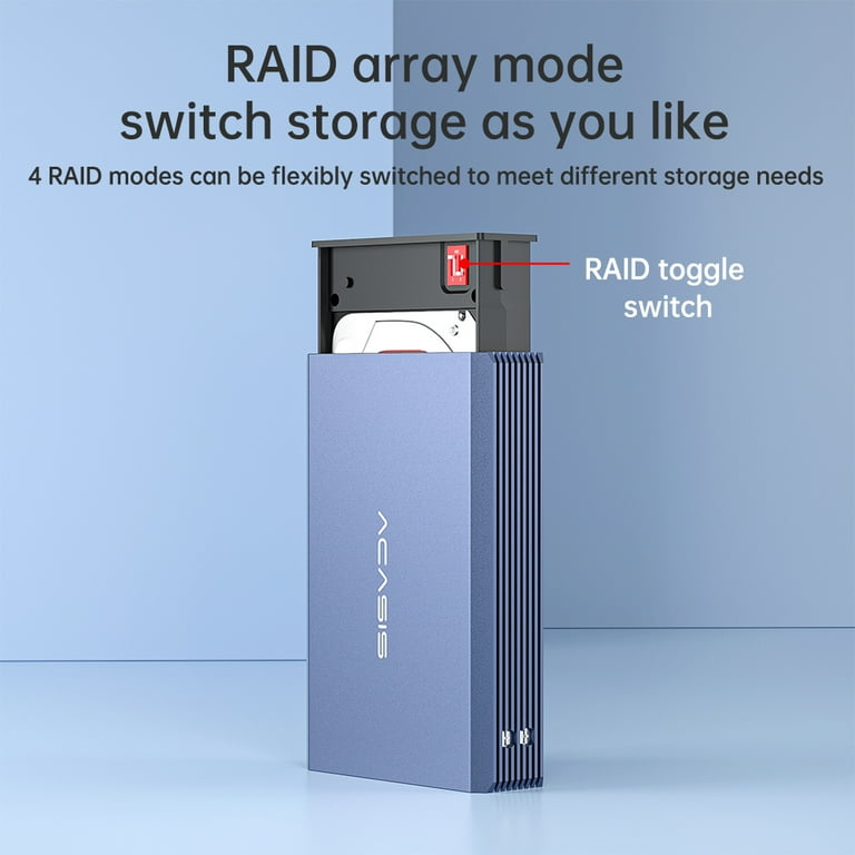 ACASIS Dual-Bay 2.5-inch HDD/SSD External RAID Disk Array