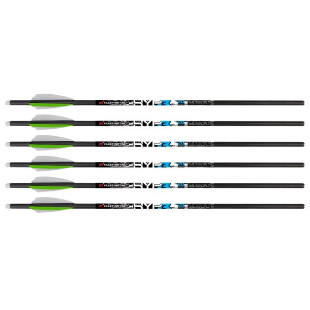 NIKA ARCHERY 12 Pièces Boulons d'arbalète flèches en Carbone 16 Pouces