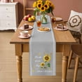 thumbnail image 2 of Sunflower Table Runner - 90 Inch Long Vintage Botanical Cotton and Linen Blended Dress Scarves Farmhouse Table Runner for Kitchen Dining, Coffee Table, 13" x 90", 2 of 8