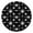 Black Gothic Moon, variant on Black Gothic Skull Bat Pattern Round Fitted Tablecloth with Elastic Edge,Dining Table Cover Waterproof,Outdoor Round Tablecloth for Camping,Dining,Indoor and Outdoor
