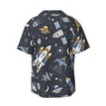 thumbnail image 2 of Xecao offers the Space Cars for Men's Casual Short-sleeved Shirt, a button-up collared shirt with a pocket, perfect for beach vacations and yacht travel in the Small size., 2 of 7