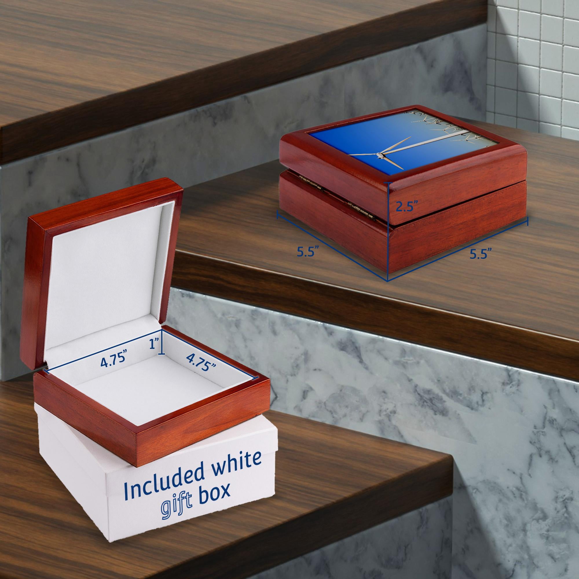 3dRose, Palm Springs, energy wind turbines, California - US05 IST0014 - Inti St. Clair, Jewelry Box 5.5x5.5 inch with 4 inch tile