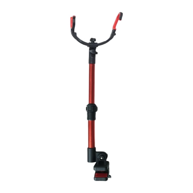 Almencla Support de Canne à Pêche pour Chaise Outil de Pêche Télescopique pour Canot Kayak Extérieur Rouge