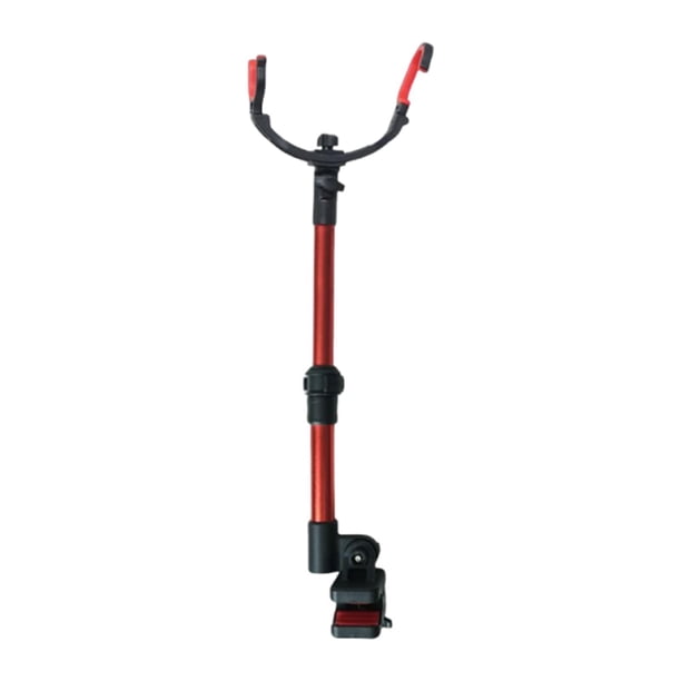 Soporte para caña de pescar para silla, telescópico, resistente y multifunción. Rojo