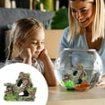 thumbnail image 4 of Aquarium Mountain Decor with Cave - 4.3 Inch Resin Rock Ornament for Fish Tank, Reptile Hideout & Terrarium, Natural-Looking Safe Habitat for Bettas, Shrimps, Lizards (Multi-Color), 4 of 7