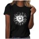 thumbnail image 1 of Tops Cortos para las Mujeres Blusas Impresas Manga Corta Cuello Redondo, Tops de Blusa para las Mujeres Primavera Verano Casual, 1 of 4