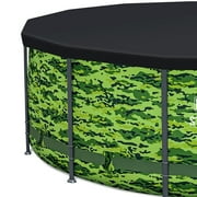 Bestway Steel Pro Max 14x48 Camo Pool Set | Durable Construction, Easy Assembly, and All-Inclusive Accessories - above ground pool set with filter pump, ladder, and pool cover - No Tools Required!