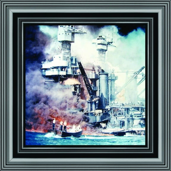USS West Virginia, Military Framed Wall Decor, 10x10 8521