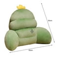 thumbnail image 6 of Mdesiwst Gray Super Soft Plush Bed Rest Pillow, 6 of 8