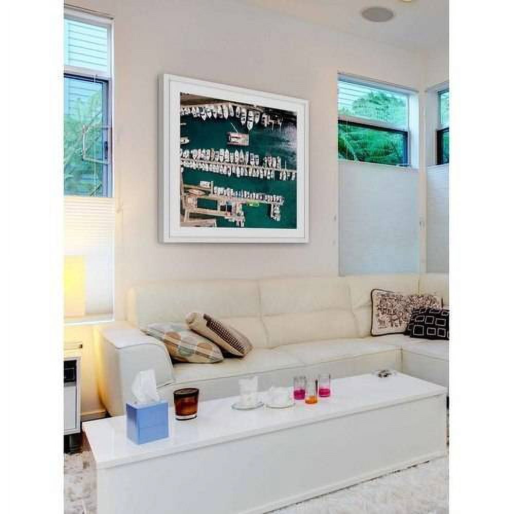 "All Boats Docked" Framed Painting Print