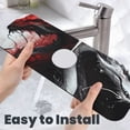 thumbnail image 6 of Pofeuu Cool Black And White Dragon Print Splash Guard for Sink Faucet Sink Gadgets-Splash Guard Behind Faucet Drip Catcher for Kitchen, Bathroom,Sink Mat, 6 of 7