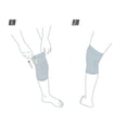 thumbnail image 6 of Actimove Mild Knee Support, White, Small (11-3/4″ - 15″), 6 of 8