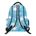 thumbnail image 2 of HUIACONG Blue Astronaut Print School Backpack for Kids Teens Age 5-16 Multi Pockets Water Resistant Adjustable Padded Straps Large Capacity Durable Bookbag for School Camping Travel, 2 of 7