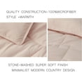 thumbnail image 4 of Chezmoi Collection Logan Blush Pink Comforter Set Queen Size 3-Piece Lightweight Soft Stone-Washed Microfiber Bedding Set for All Season (1 Comforter 90x92, 2 Shams), 4 of 9