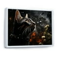 thumbnail image 2 of Designart "Abyssinian Feline Explorer" Animals Cat Floater Framed Canvas Prints, 2 of 5