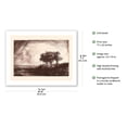 thumbnail image 2 of The Three Trees - From an Original Etching and Drypoint by Rembrandt c.1643 - Bamboo Fine Art 290gsm Paper (Unframed) 17x22in, 2 of 4