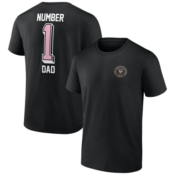 Men's Black Inter Miami CF Number One Dad T-Shirt