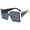 Black, variant on Fashion Metal Rimless Sunglasses for Women Large Frame UV400 Protection Polycarbonate Frame Lightweight and Durable