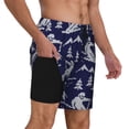 thumbnail image 2 of Fotbe Abstract Skiing Traje de Baño para Hombre – Shorts de Natación de Secado Rápido con Forro y Bolsillos-Small, 2 of 6