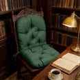 thumbnail image 7 of Waterproof Rocking Chair Cushion 48" x 24" x 6" Non-Slip Rattan Wicker Chair Cushion Memory Foam Swivel Rocker Seat Pad with Straps for Outdoor Furniture Patio Indoor Bedroom Porch (Green), 7 of 7