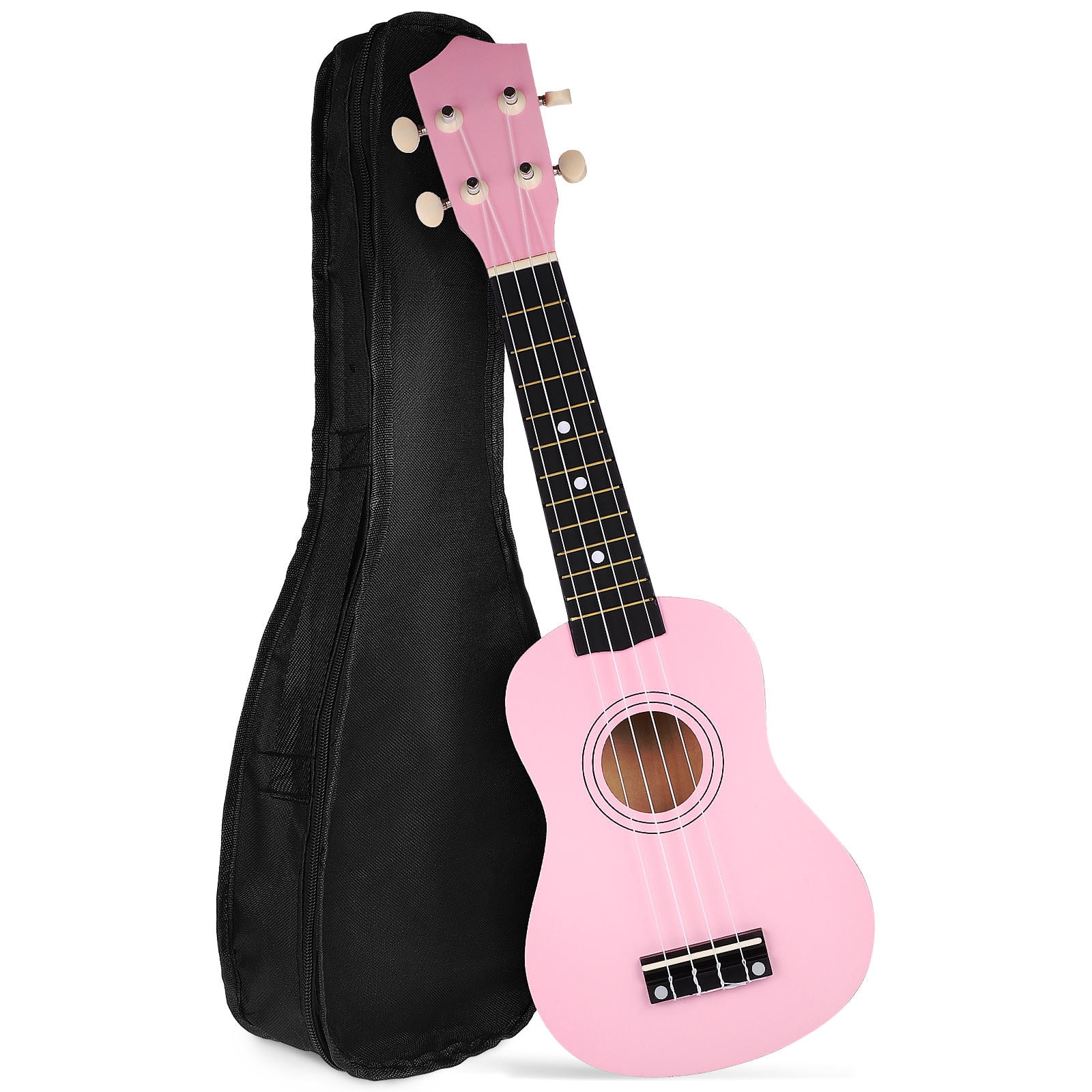 GOOHOCHY Pink Ukulele 21 Inch For Beginners With Long-term Playability 1 Set