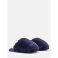 thumbnail image 2 of Joyspun Women’s Faux Fur Puff Scuff Slippers, 2 of 6