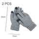 thumbnail image 2 of Guantes de invierno con pantalla táctil, cálidos guantes de punto con forro polar y puños elásticos, 2 of 5