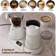 thumbnail image 5 of Electric Espresso with Milk Frother 2 in 1 Efficient Moka Pot Coffee Maker One-Touch Operation for Effortless Cappuccinos Lattes Macchiatos White, 5 of 8