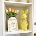 thumbnail image 4 of Adornos de Pascua, regalos de Pascua, adornos de conejito de Pascua con lentejuelas brillantes, decoración para el hogar, jardinería, escaparate, adorno de conejito de espuma, 4 of 6