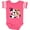 Football Pink and White, variant on Inktastic I'm Two-cowgirl riding horse birthday Girls Baby Bodysuit