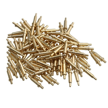 

100 Piece Gold Plated Spring Probe Pogo Pin Connector 2.0mm Pin Head